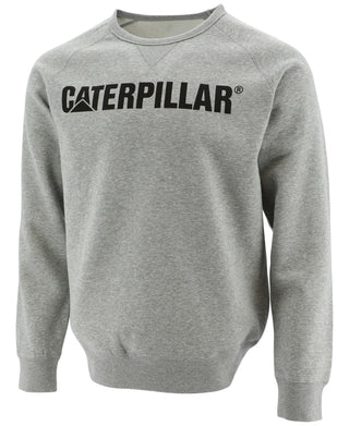 Caterpillar Men's Foundation Logo Print Sweatshirt Gray Size Large