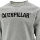 Moletom com estampa de logotipo da Caterpillar Foundation masculino, cinza, tamanho grande