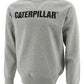 Moletom com estampa de logotipo da Caterpillar Foundation masculino cinza tamanho X-G