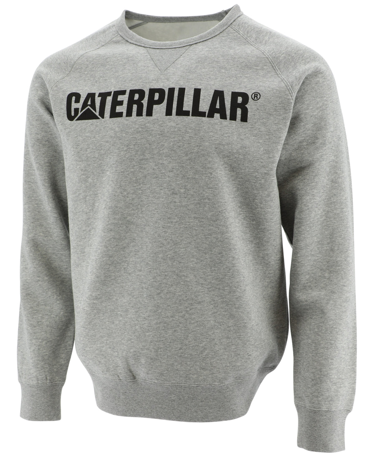 Moletom com estampa de logotipo da Caterpillar Foundation masculino cinza tamanho X-G