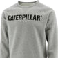Moletom com estampa de logotipo da Caterpillar Foundation masculino cinza tamanho X-G