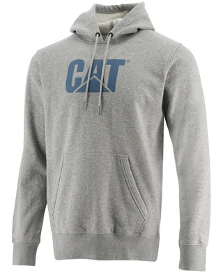 Caterpillar Men's Foundation Logo Print Hoodie Gray Size Large