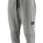 Calça de corrida masculina com estampa de logotipo Caterpillar, cinza, tamanho médio