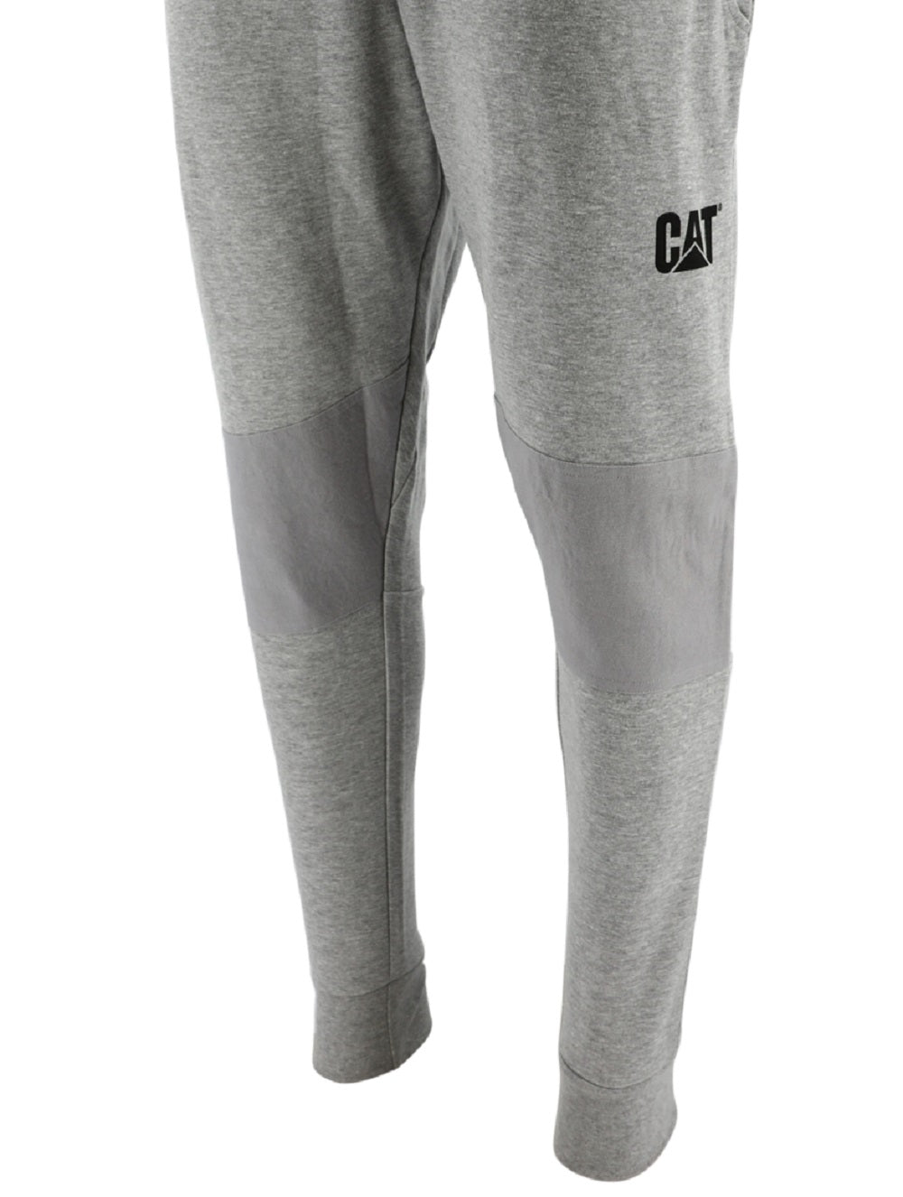 Calça de corrida masculina com estampa de logotipo Caterpillar, cinza, tamanho médio