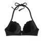 Top de biquíni feminino com babados levemente forrados Shade &amp; Shore preto 34D