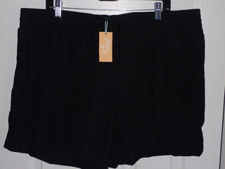 Shorts de banho feminino Kona Sol preto tamanho 3X