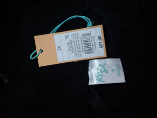 Shorts de banho feminino Kona Sol preto tamanho 3X