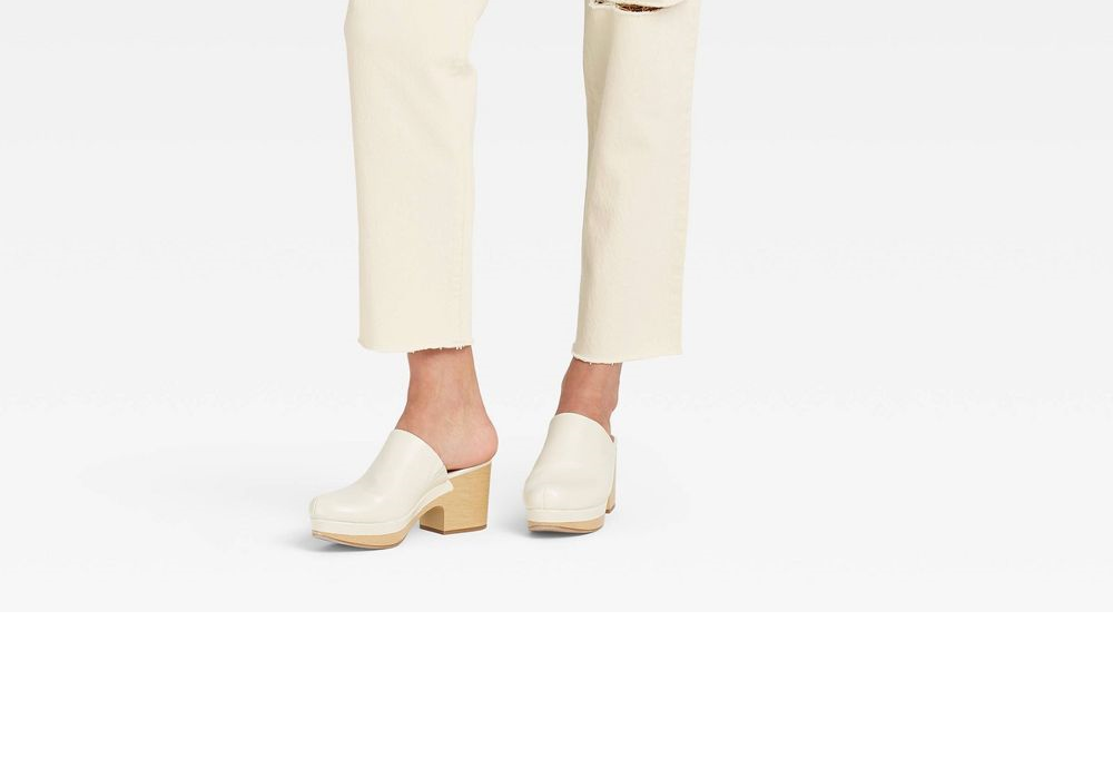 Calça jeans feminina Universal Thread de cintura super alta, vintage, reta, off-white, comprimento 16