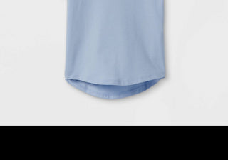 Camiseta de manga curta de malha lisa Cat &amp; Jack para meninas, azul claro, 3T