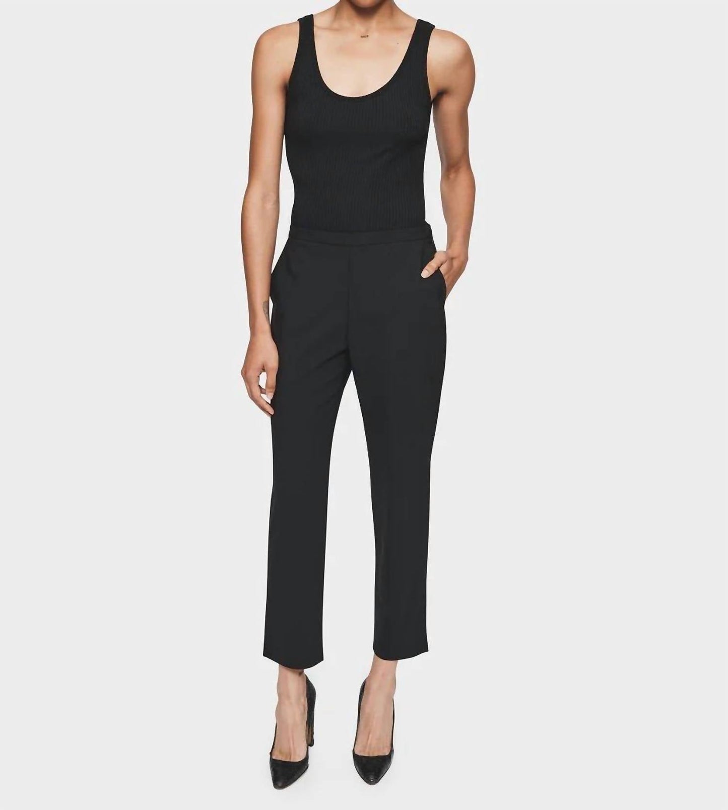 6397 - Slim pull on pant