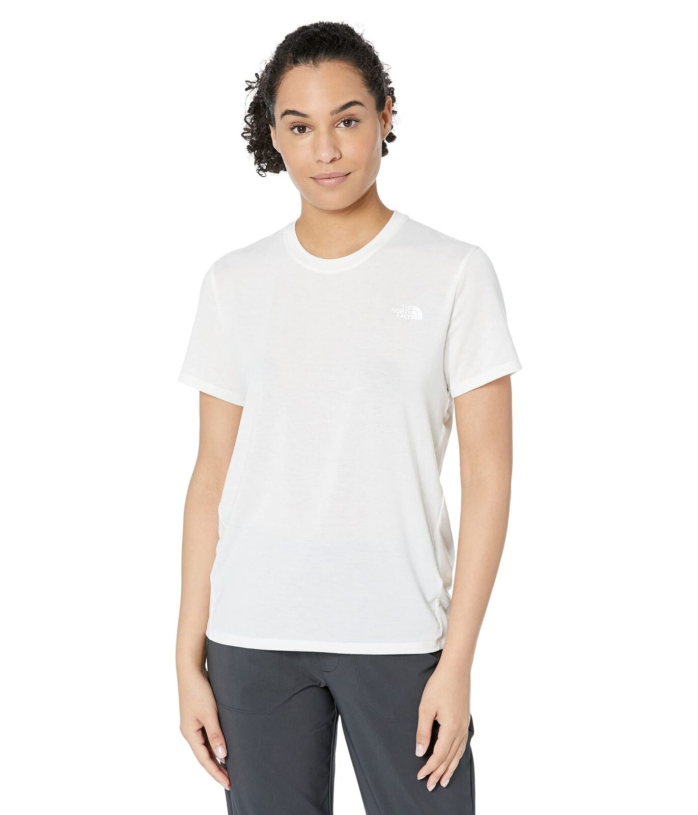 Camiseta The North Face Wander Feminina Branca Tamanho Grande