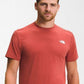 Camiseta masculina The North Face Wander manga curta vermelha tamanho pequeno