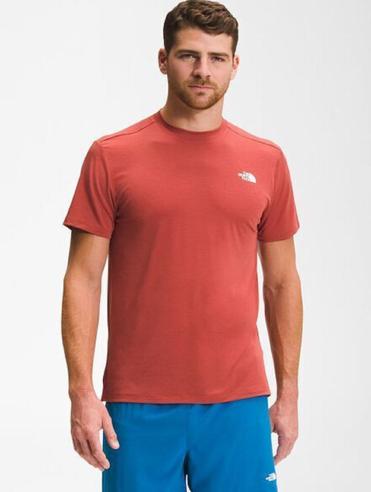 Camiseta masculina The North Face Wander manga curta vermelha tamanho grande