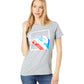 Camiseta feminina The North Face Tri Blend manga curta cinza tamanho XX-G
