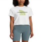 Camiseta feminina The North Face com logotipo, branca, tamanho grande