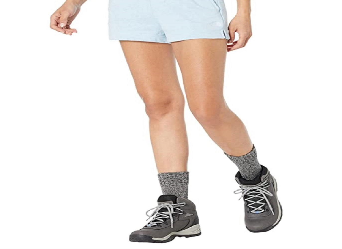 Shorts feminino The North Face com logo azul, tamanho extragrande
