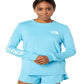 Camiseta feminina The North Face Brand Proud manga comprida azul tamanho pequeno