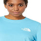 Camiseta feminina The North Face Brand Proud manga comprida azul tamanho pequeno