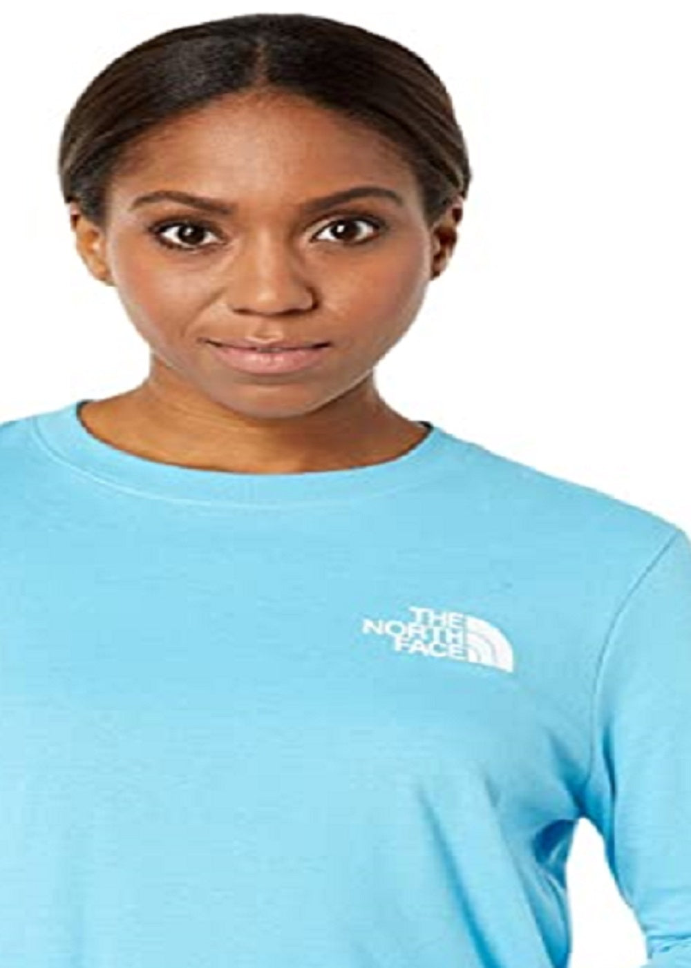 Camiseta feminina The North Face Brand Proud manga comprida azul tamanho pequeno