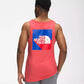 Camiseta regata masculina The North Face Americana Tri Blend vermelha, tamanho pequeno