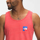 Camiseta regata masculina The North Face Americana Tri Blend vermelha, tamanho pequeno