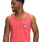 Camiseta regata masculina The North Face Americana Tri Blend vermelha, tamanho médio