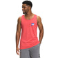Camiseta regata masculina The North Face Americana Tri Blend vermelha, tamanho grande