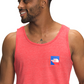 Camiseta regata masculina The North Face Americana Tri Blend vermelha, tamanho grande