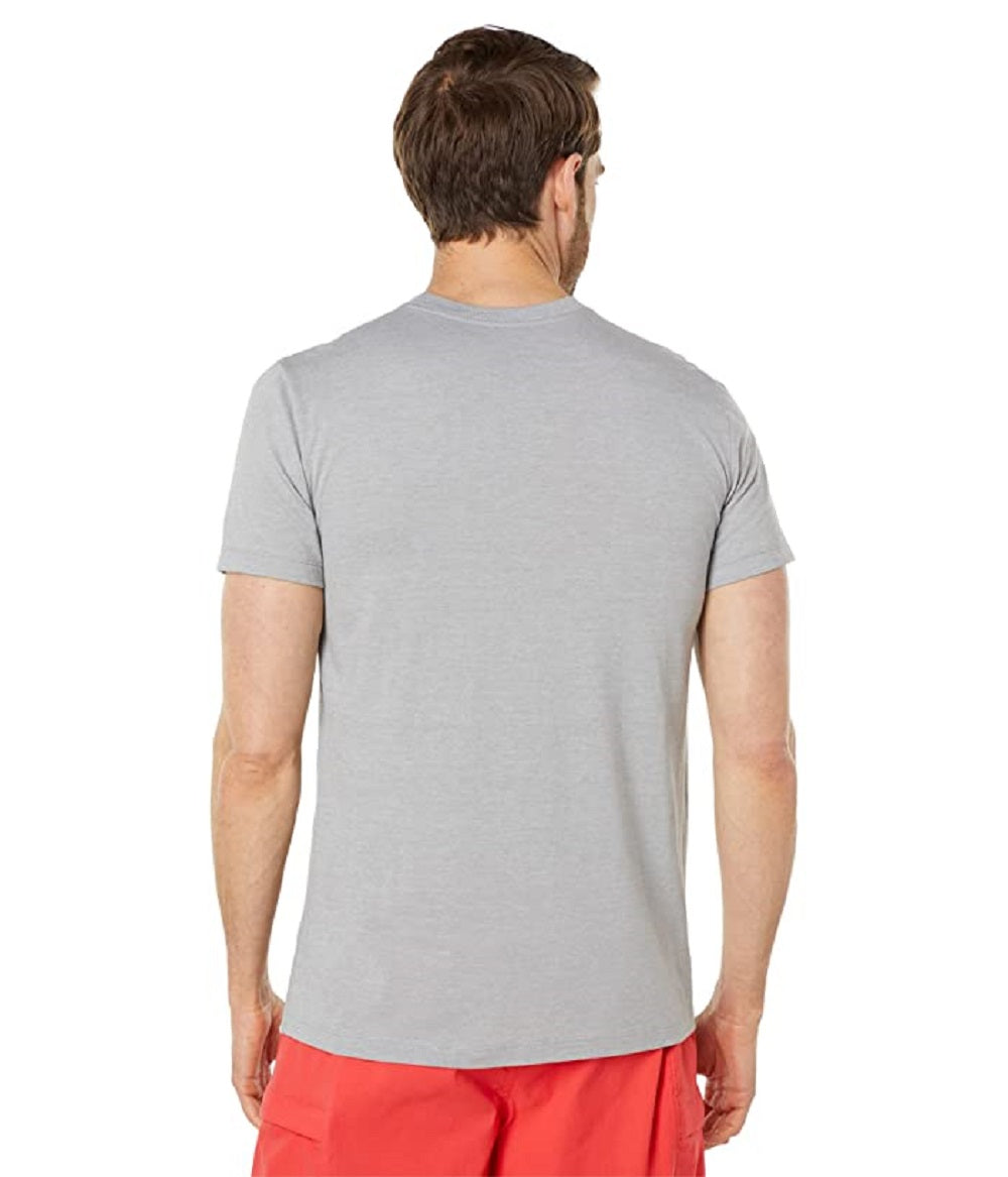 Camiseta masculina de manga curta The North Face Americana Tri Blend, cinza, tamanho pequeno