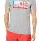 Camiseta masculina de manga curta The North Face Americana Tri Blend, cinza, tamanho pequeno