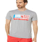 Camiseta masculina de manga curta The North Face Americana Tri Blend, cinza, tamanho XX-G