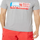 Camiseta masculina de manga curta The North Face Americana Tri Blend, cinza, tamanho XX-G