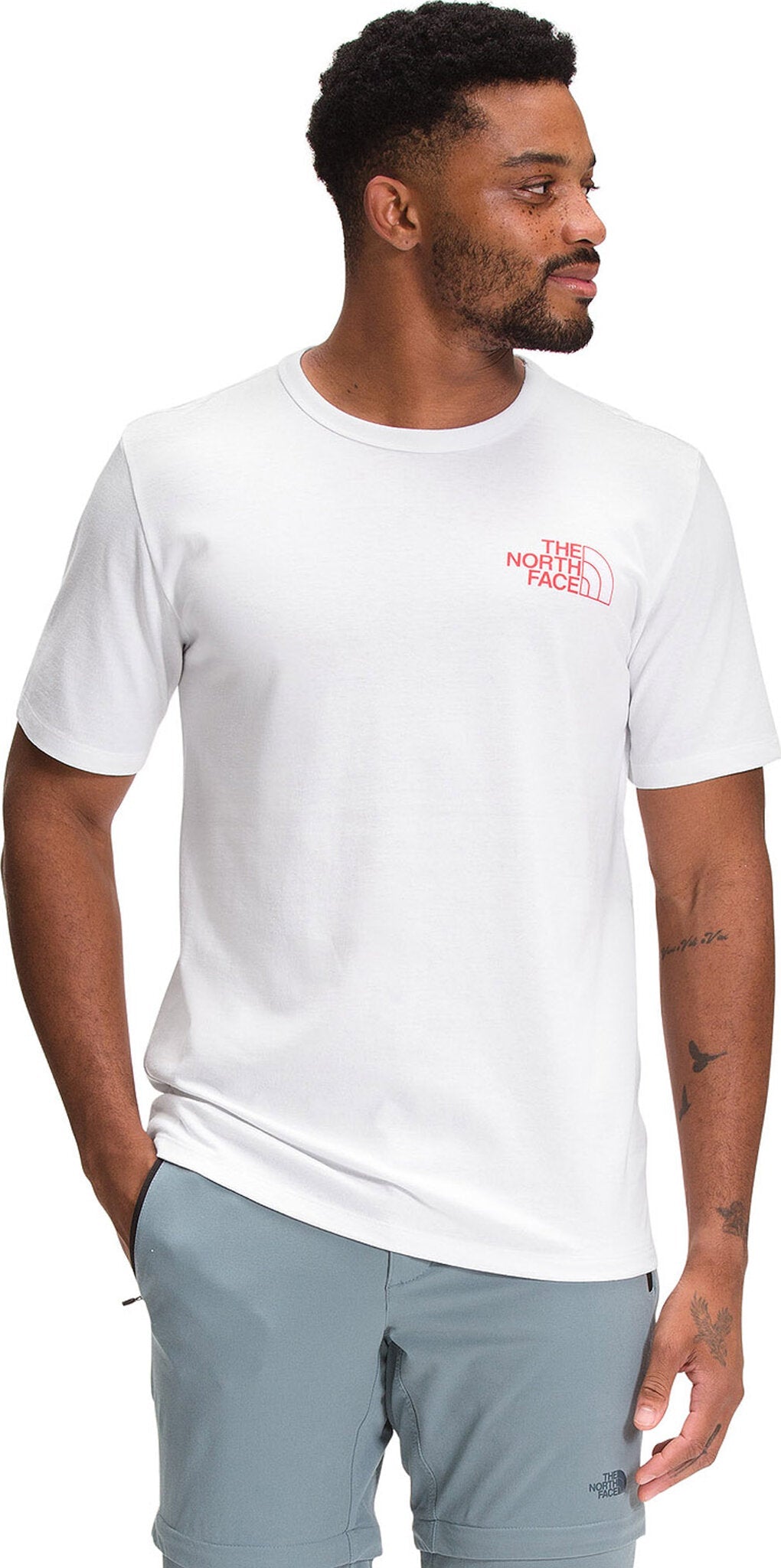 Camiseta Trail Masculina The North Face Branca Tamanho Médio