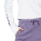 Camiseta feminina The North Face Hit Graphic de manga comprida, branca, tamanho grande