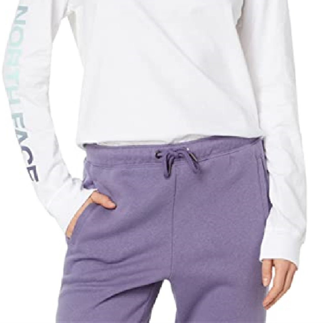 Camiseta feminina The North Face Hit Graphic de manga comprida, branca, tamanho X-G