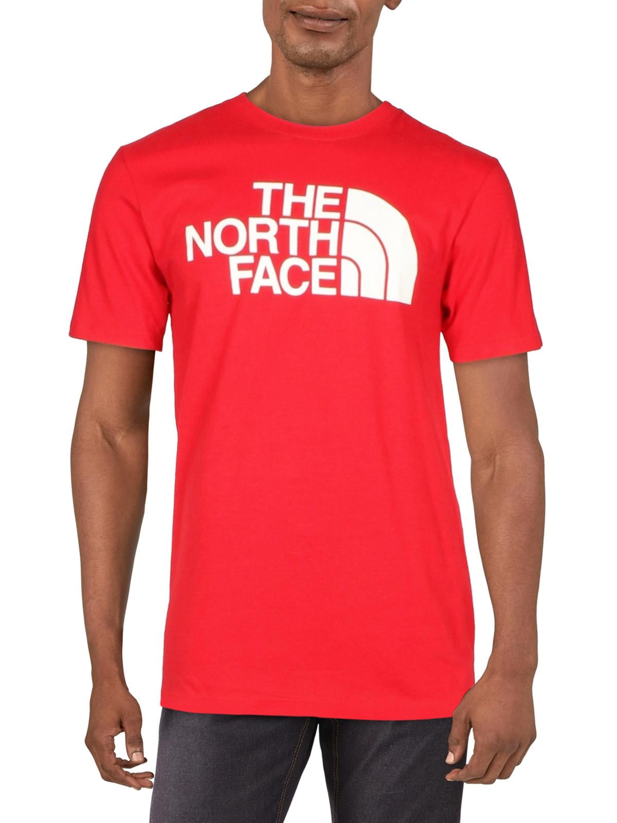 Camiseta masculina de manga curta The North Face Half Dome vermelha, tamanho grande