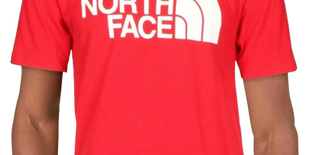 Camiseta masculina de manga curta The North Face Half Dome vermelha, tamanho grande