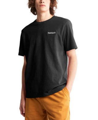 Camiseta Timberland Masculina Heavy Weight Woven Badge Preta