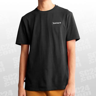 Camiseta Timberland Masculina Heavy Weight Woven Badge Preta