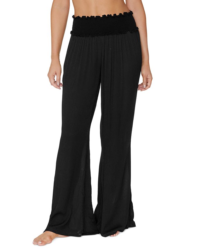 Calça de banho Raisins Junior's Beach Day Cover Up, tamanho grande, preto