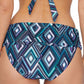 Calcinha de biquíni feminina Island Escape Tahiti, maiô preto, tamanho 8