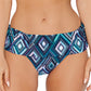 Calcinha de biquíni feminina Island Escape Tahiti, maiô preto, tamanho 8