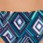 Calcinha de biquíni feminina Island Escape Tahiti, maiô preto, tamanho 8