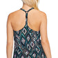Top tankini com aro e costas em T feminino Island Escape, preto