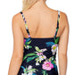Island Escape Tahiti conversível top tankini maiô feminino preto tamanho 10