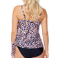 Top tankini feminino Island Escape Napa com aro, maiô rosa