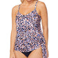 Top tankini feminino Island Escape Napa com aro, maiô rosa