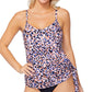 Top tankini feminino Island Escape Napa com aro, maiô rosa