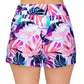 Bermuda de praia feminina Island Escape, traje de banho branco