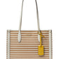 Kate Spade New York Market Stripe Tecido Médio Tote em Pergaminho